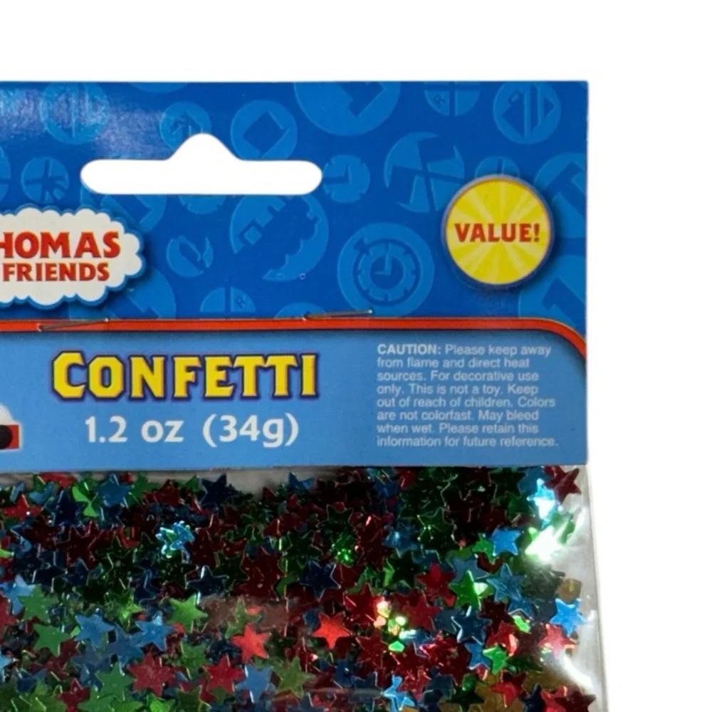 DesignWare Thomas & Friends themed confetti pack brand new in package never used